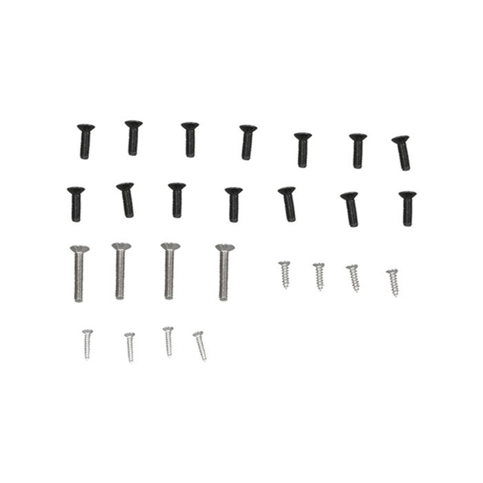 1700mm PA-18 screw set with black and silver screws and bolts for RC models