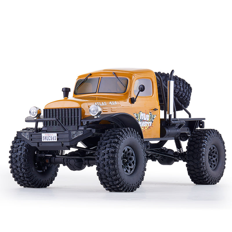 ROCHOBBY 1:10 Atlas 4x4 Off-Road Truck RS in yellow with off-road tires
